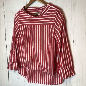 Blouse J Crew Col Cheminée Bleu Saphir - Taille 0, Style Hi Lo